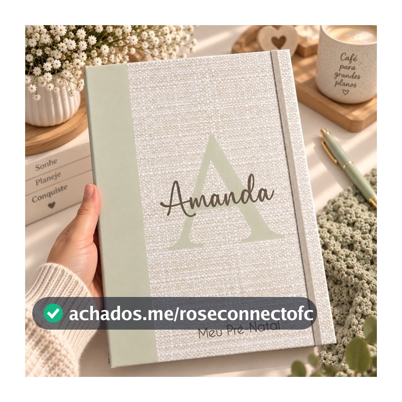 Pasta Gestante Personalizada A4 | Porta Exames Pré-Natal | Organizador de Ultrassons e Documentos do Bebê