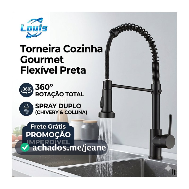 Louis Torneira De Cozinha Gourmet Com Mesa Removível/Pulverizador De Parede