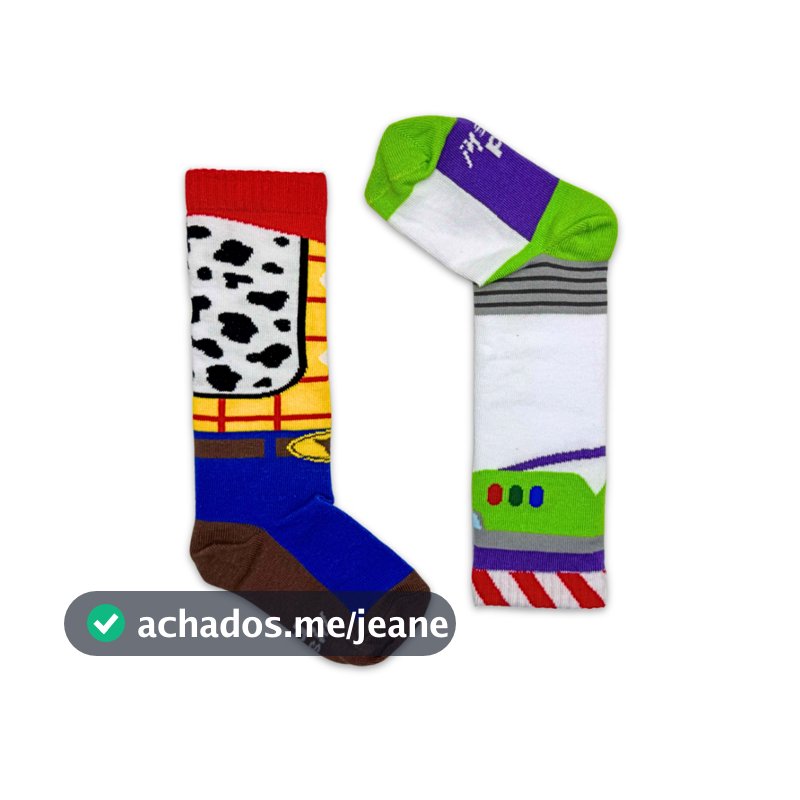 Meia Cano Longo 3/4 Colorida KidSplash! Duo Toy Sockies