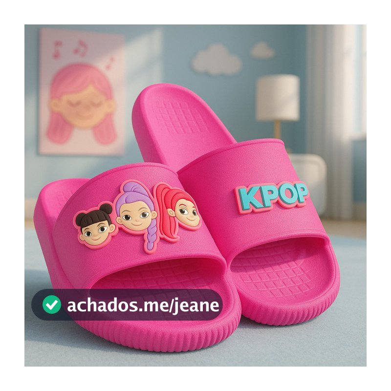 Chinelo Infantil Jovem Nuvem Slide Menina kpop Guerreiras Macio Confortável Leve