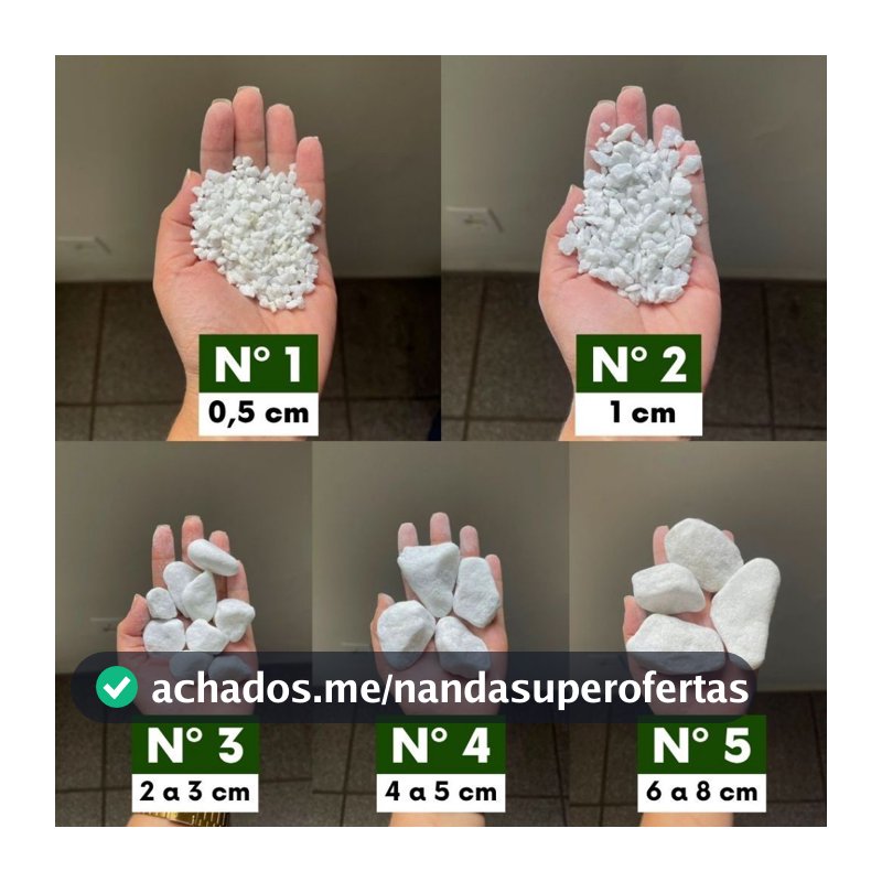 Pedra Branca Dolomita Decorativa 2kg 5kg 10kg 20kg Seixo Natural Vasos Jardim Paisagismo Aquário
