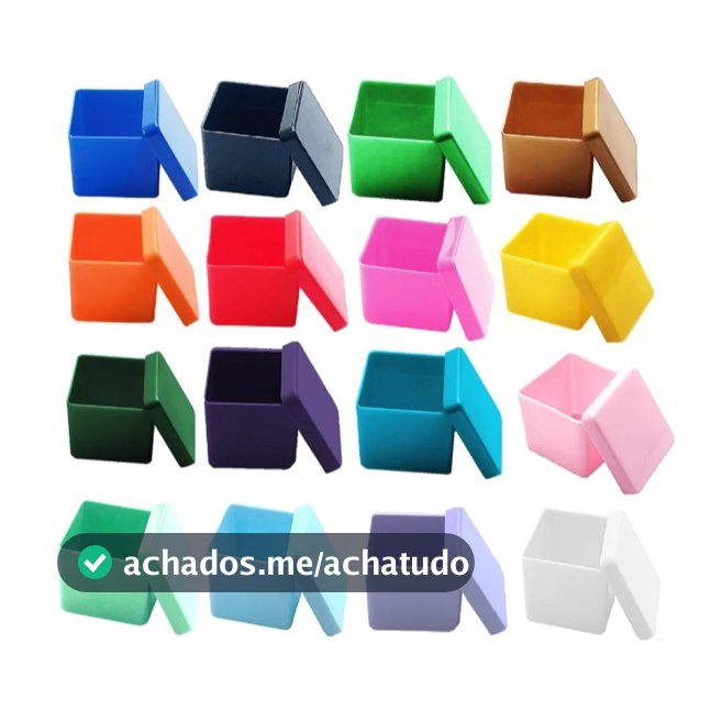 KIT 10 Caixinhas Acrílicas 4x4/5x5/6x6 cm para Aniversário Lembrancinha