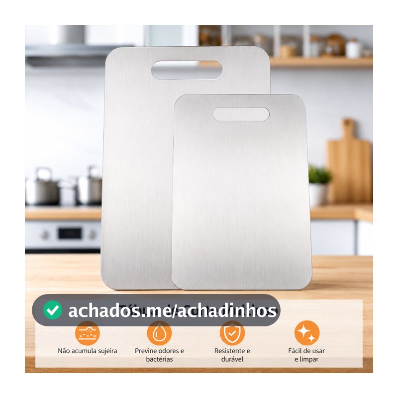 Tábua De Corte Aço Inoxidável Antibacteriana Antimofo À Prova De Mofo Cozinha Carnes Frutas