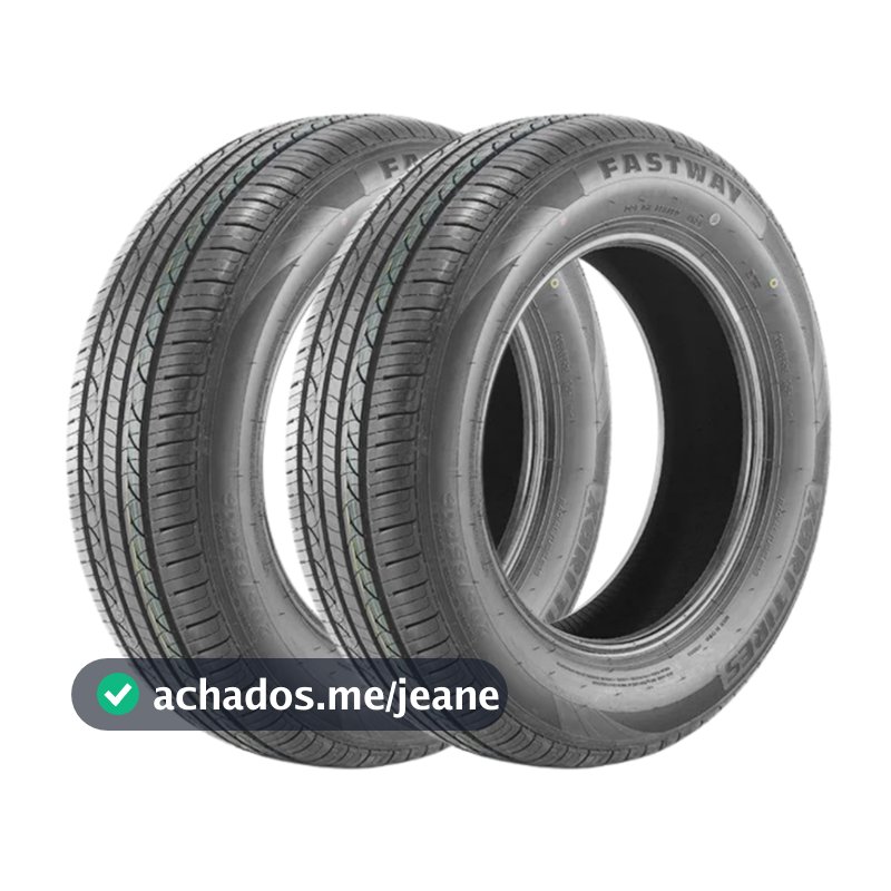 Kit 2 Pneus 185/60 R15 XBRI Fastway F1 84H Aro 15 Novos