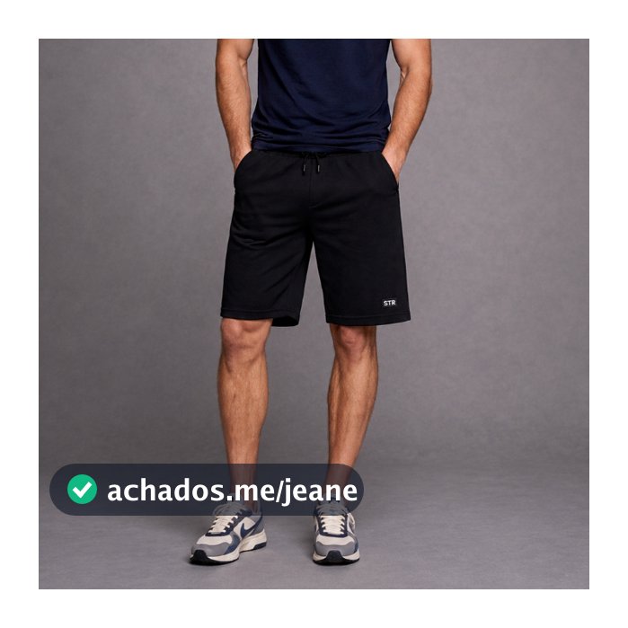 Bermuda Masculina Lisa Moletom Short Premium Academia Treino Casual Esporte