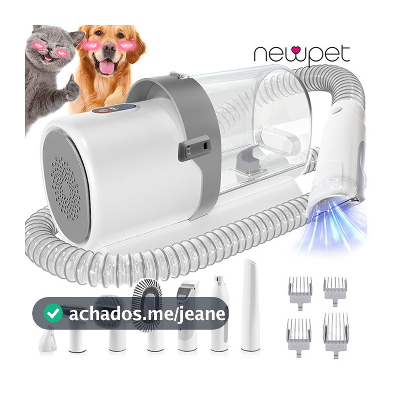 110-220V Kit de limpeza para animais de estimação Incluindo 4 Clipper Pentes, 2.5L Aspirador, 7 ferramentas