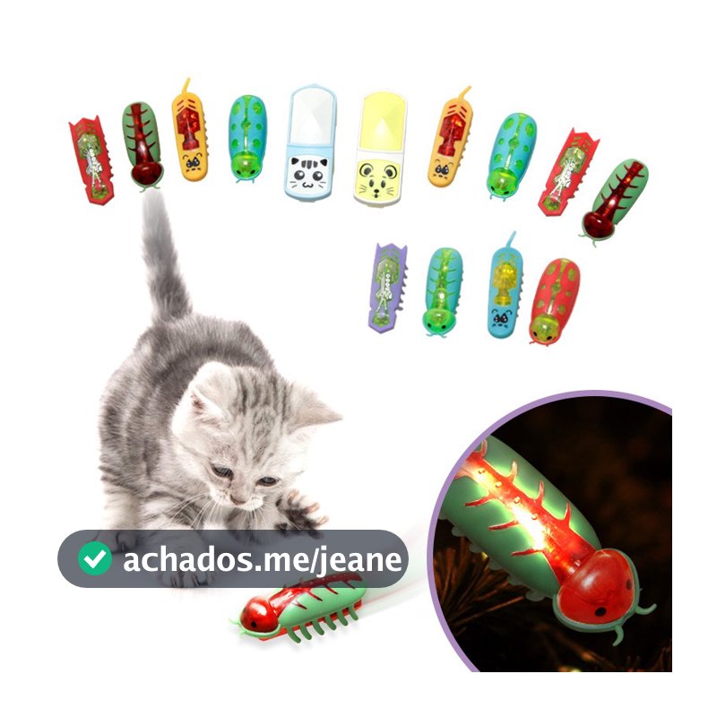 Besouro  brinquedo interativo Gato cão Pet 01 bateria Brincar Sozinho Animais