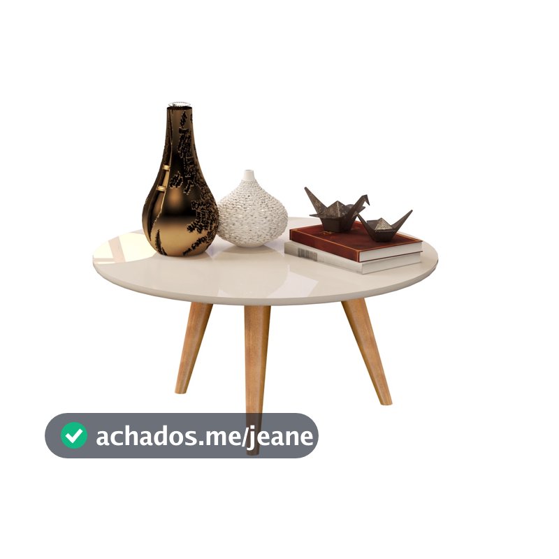 Mesa Centro retro Decorativa para sala Dubai com pés palito em madeira cores