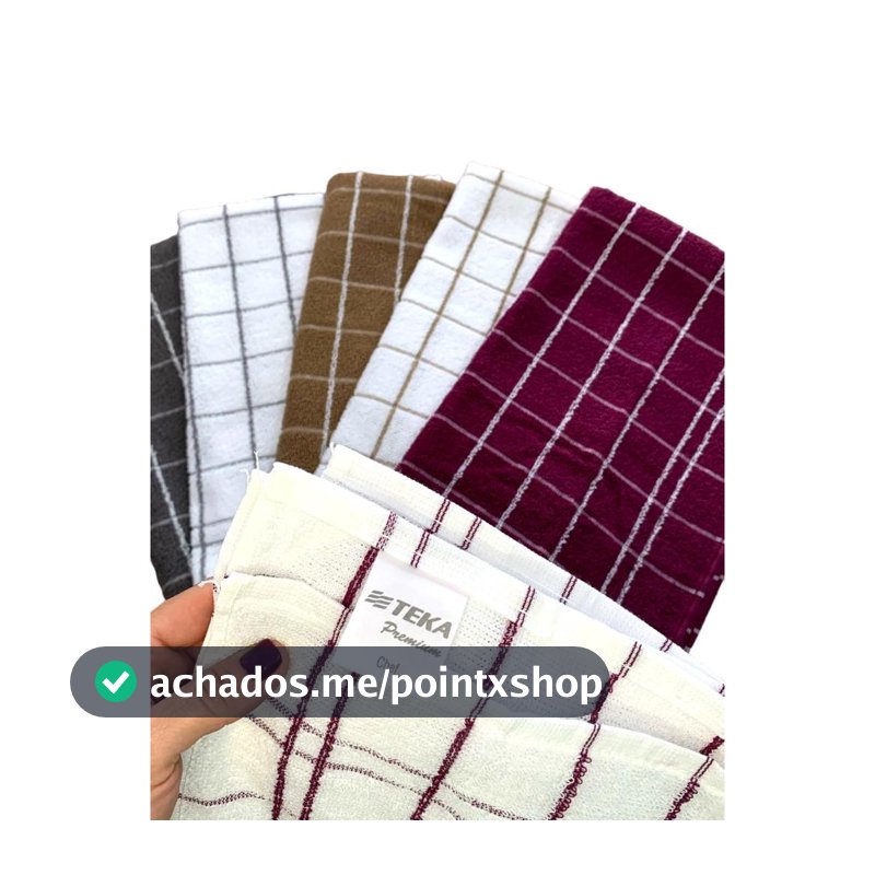 Kit com Pano de Prato Atoalhado TEKA Chef 100% Algodão