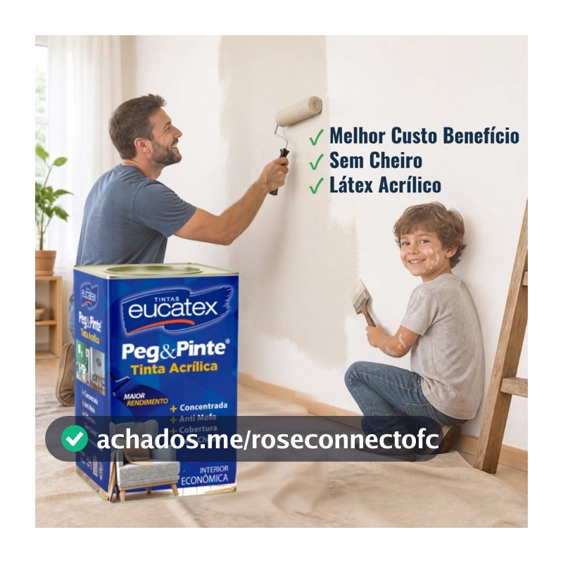 Tinta Latex Antimofo Acrílica Econômica Sem Cheiro Peg Pinte 18 Litros