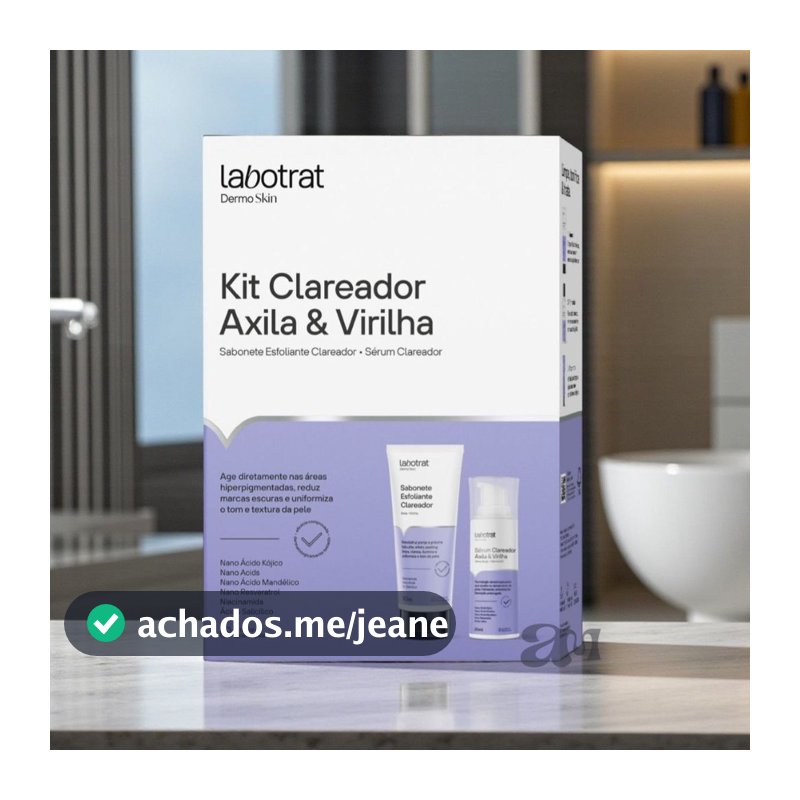 Kit Labotrat Clareador Axila e Virilha + Sabonete Esfoliante