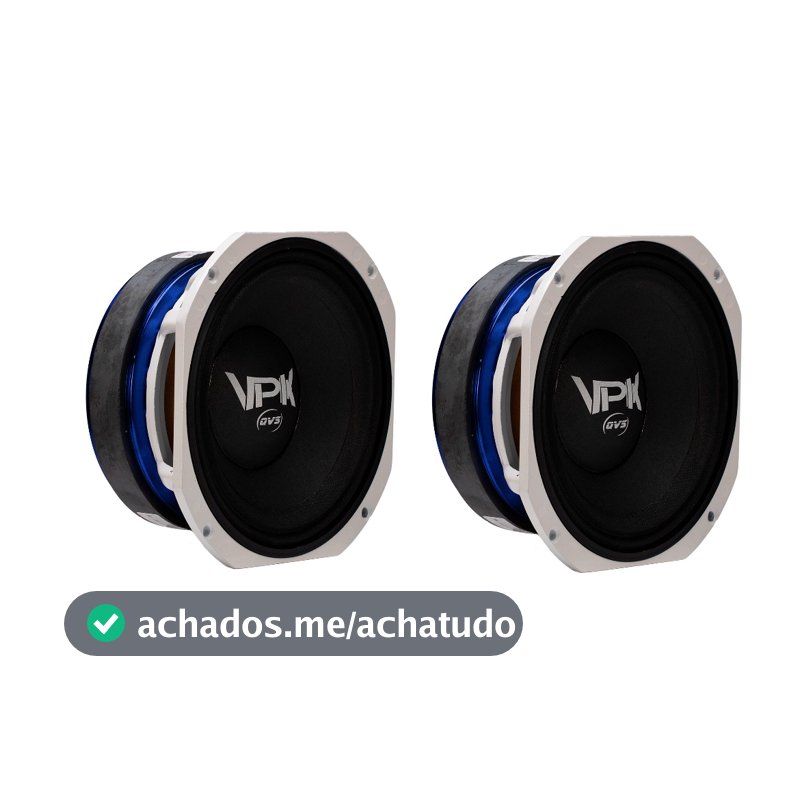 2 Alto Falante Qvs 8 55vpk 400rms Medio Grave Pancadao Som Automotivo Som Profissional Line Array Paredao BOB