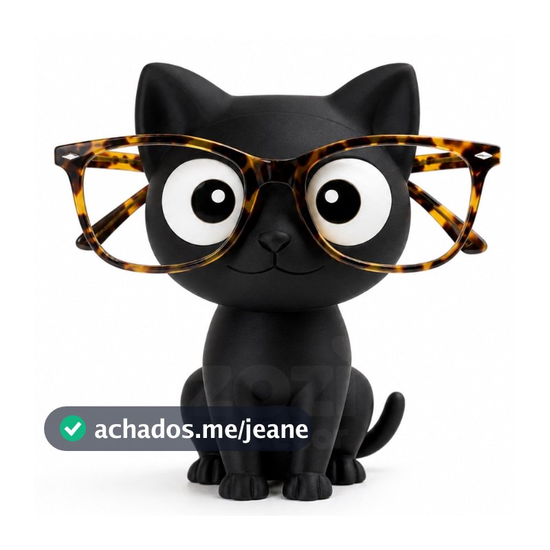 Suporte de Óculos Gatinho Porta Óculos Decorativo Organizador Criativo Mesa Quarto Escritório
