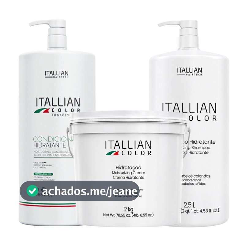 KIT SHAMPOO E CONDICIONADOR 2,5 LTS HIDRATAÇÃO 2KG
