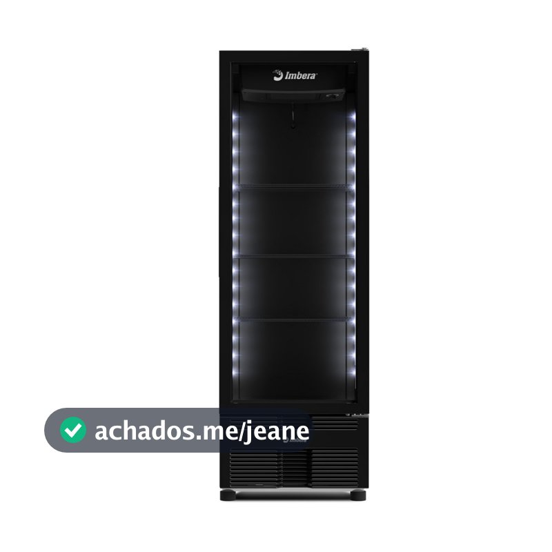 Refrigerador Imbera Inverter Porta De Vidro Full Black Vrs16 485l Bivolt