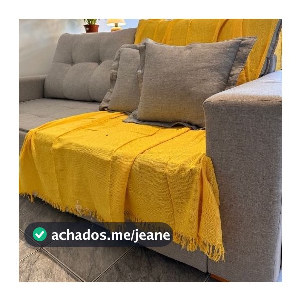 Manta para Sofá Grande de Algodão 210x120 cm | Luxo, Conforto e Estilo | Promoção Direto da Fábrica