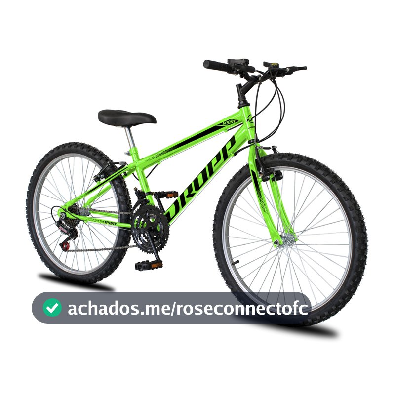 Bicicleta Aro 26 Dropp Sport Infantil Adulto18 vel marchas Freio V-Brake