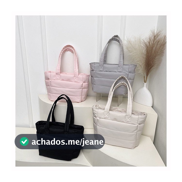 Bolsa Tote Femina de Almofada de Ombro Resistente à Água para Trabalho ,Viagem e Passeio Moda Shope