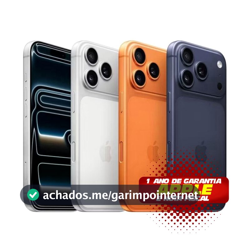 CELULAR APPLE IPHONE 17 E 17 PRO MAX - 256GB E 512GB 5G VITRINE - 100% Novo- INTACTO- Origina-l PRONTA ENTREGA -PROMOÇÃO