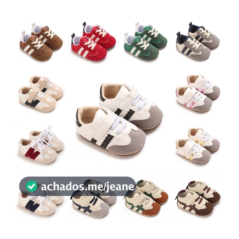 Bebê Infantil Meninos Meninas Mocassins Tênis Contraste Cor Listra Couro Do Plutônio Antiderrapante Sola Prewalker Prime