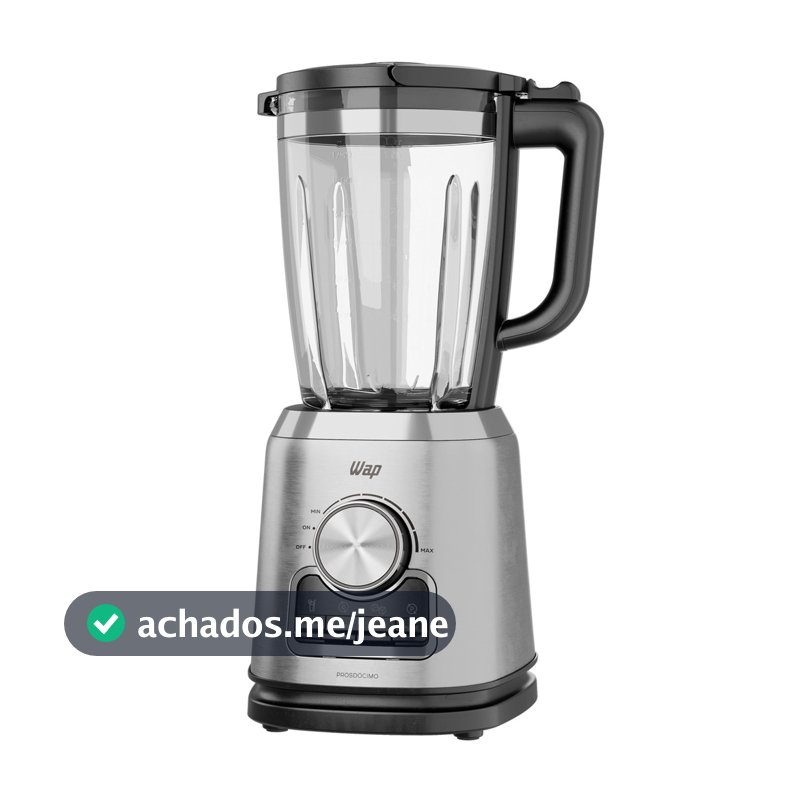 Liquidificador Prosdócimo WB2000 Inox Com Jarra de Vidro 2L Lâminas Removível WAP