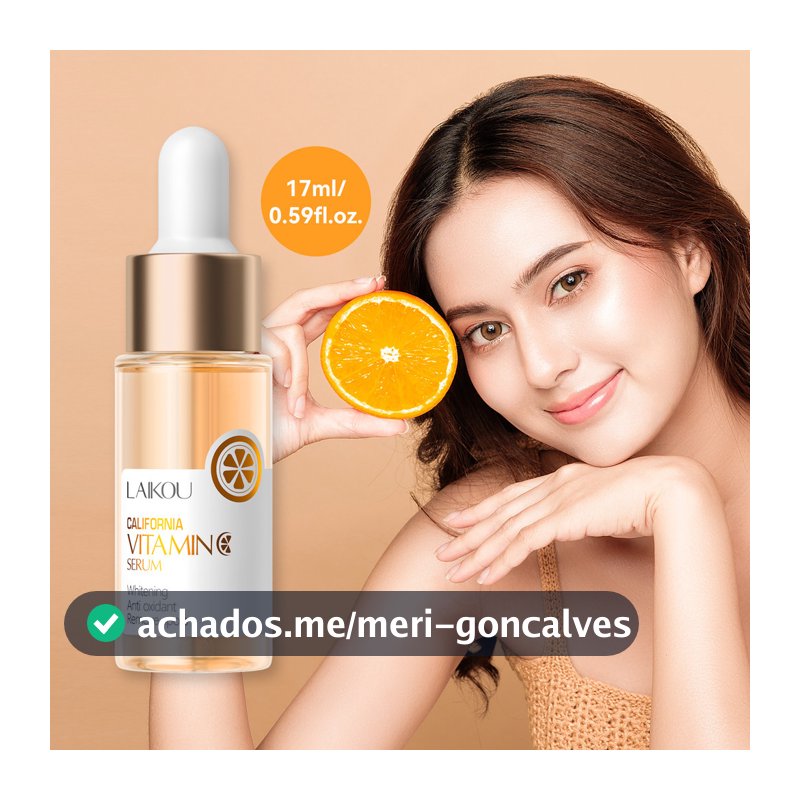 LAIKOU Soro Facial Vitamina C VC Clareador Anti-Aging Freckle Dark Spot Hidratante 17ml
