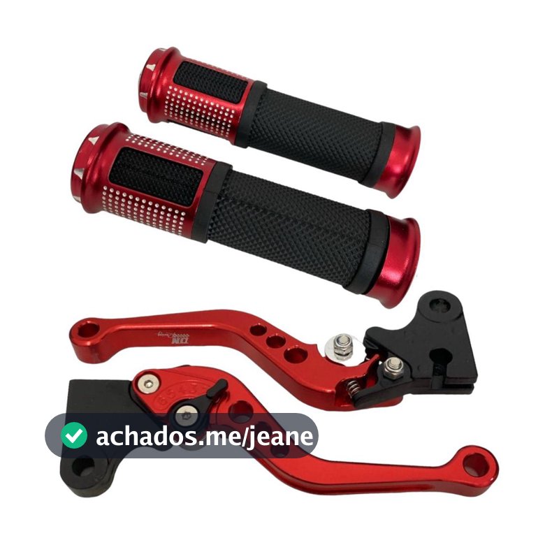 Kit Manete Manopla Esportivo Cg Titan150/125 Fan Pop 100/110 Freio Lona