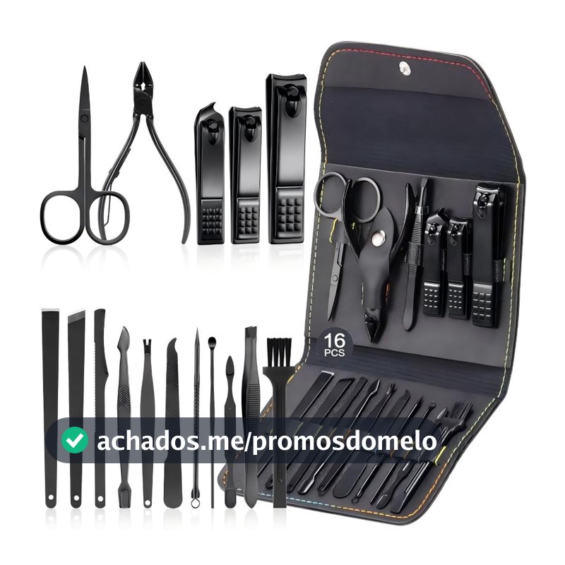 Kit 16 Pçs/Set Profissional Aço inoxidável Para Manicure Pedicure