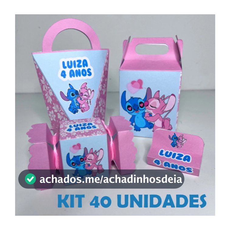 Kit 40 Lembrancinhas Personalizadas com Nome e Idade | Todos os Temas