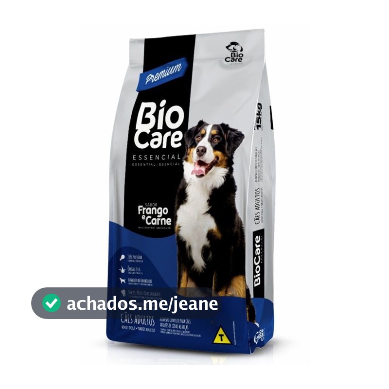 Ração para Cães BioCare Essencial - Frango e Carne 10,1 kg
