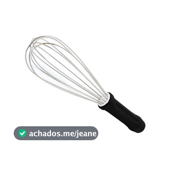 Batedor Fue Tipo Pera Profissional Resistente 25cm - Preto
