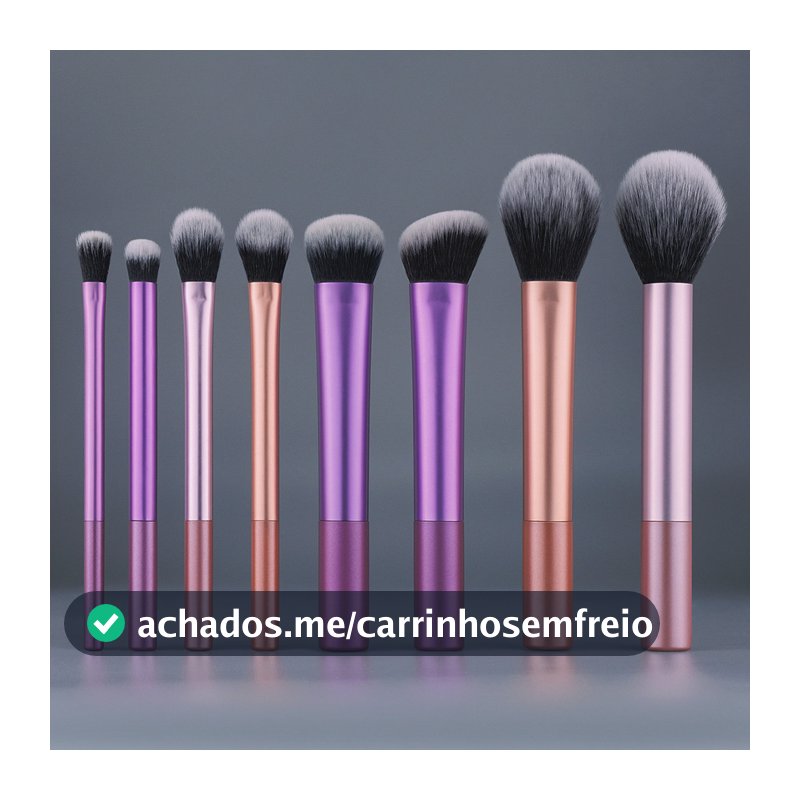 Conjunto de pincéis de maquiagem profissional de 8 unidades de alta qualidade Pacote de 8 unidades contém pincel de pó