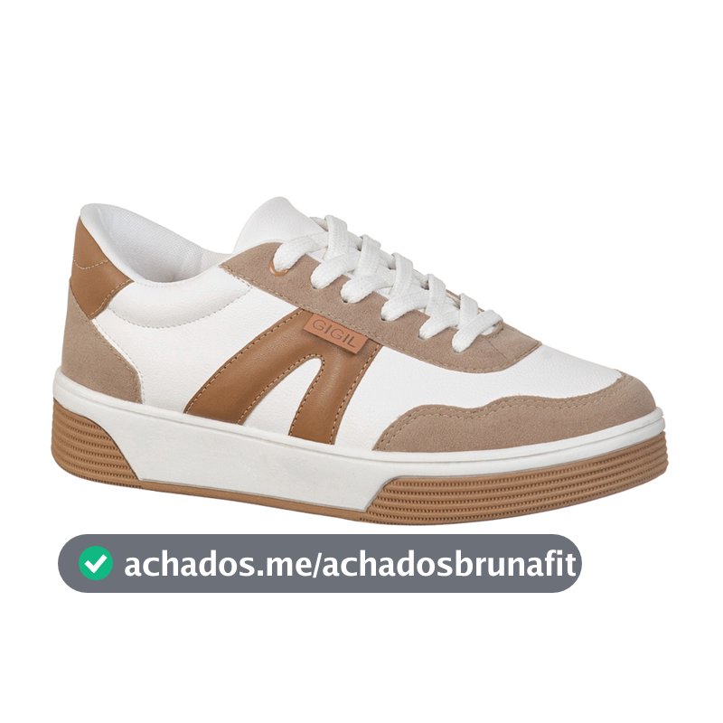 Tênis Feminino Casual Clássico Detalhe Recorte Lateral Moda Estilo Elegante Sky GiGiL