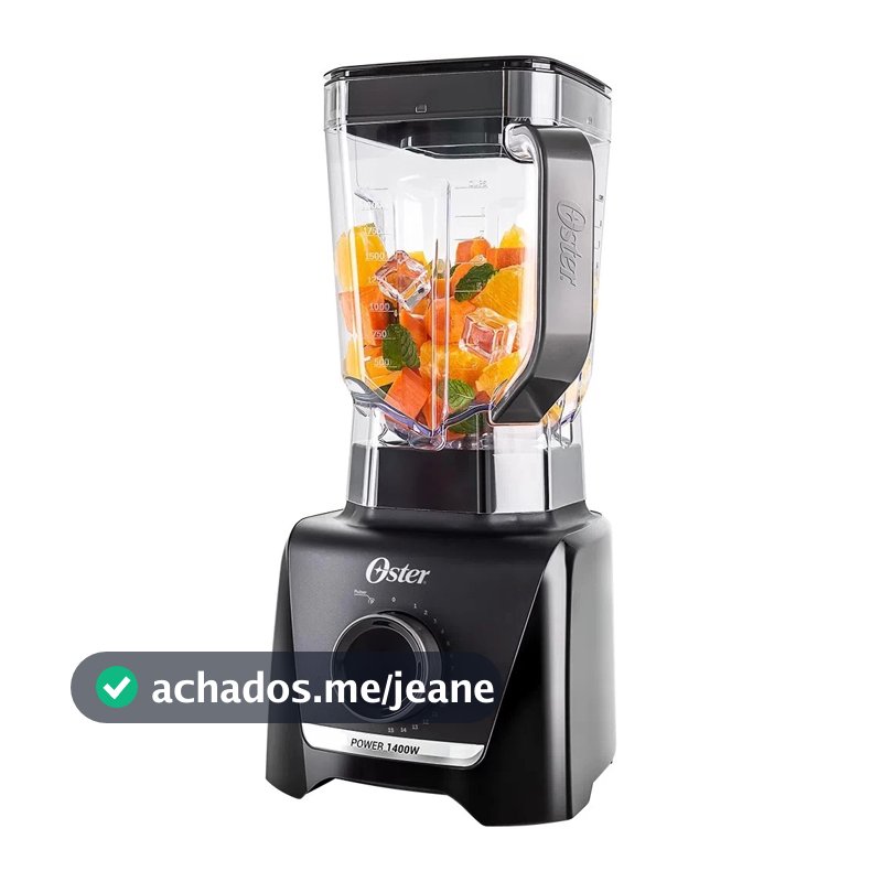 Liquidificador Oster 127V 3,2 Litros 15 Velocidades + Pulsar - Preto