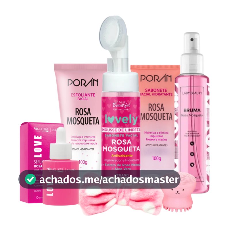 Kit skin care limpeza de pele rosa mosqueta