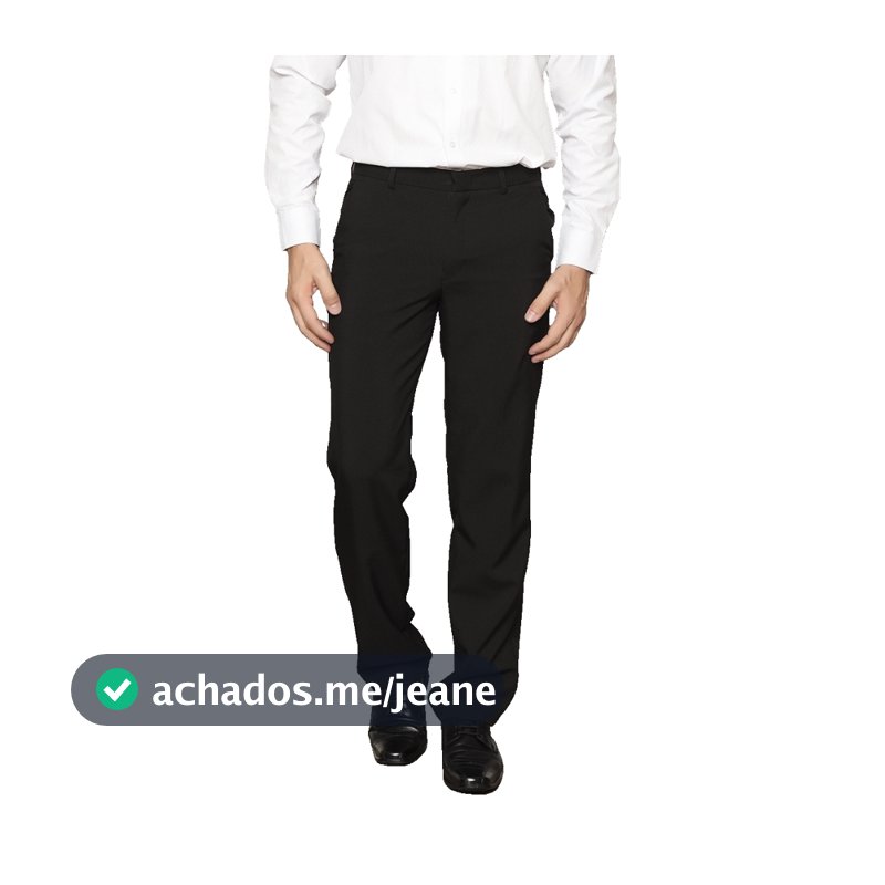 Calças sociais masculinas, adequadas para uso no escritório.