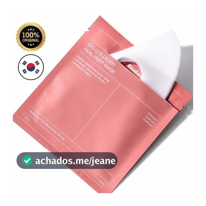 Biodance Bio Collagen Real Deep Mask Máscara Facial Hidratante Coreana Original 34g ENVIO IMEDIATO