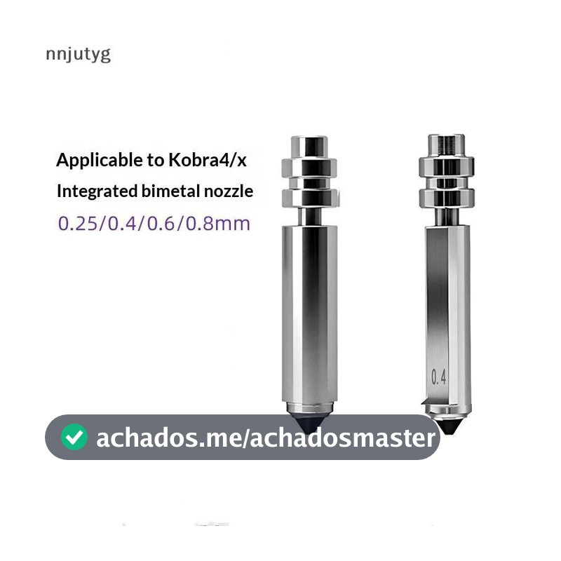 Bicos Bimetálicos Qui Swap Acessórios Para Impressora 3D Resistentes Ao Desgaste Compatíveis Com Anycubic Kobra X Combo