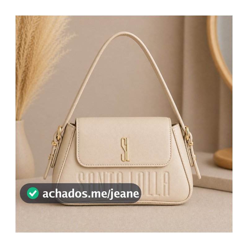 Bolsa Feminina Pequena Elegante Estruturada Alça de Mão Estilo Luxo Atual