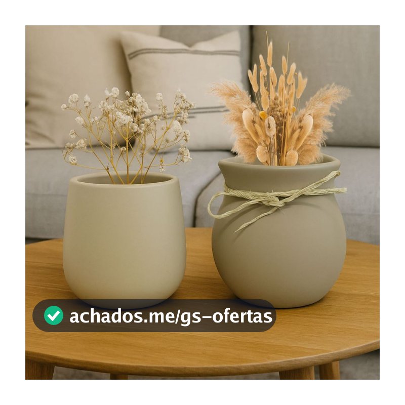 Dupla De Vasos Cachepots Decoração Sala Cozinha Casa MURINGA E GOTA