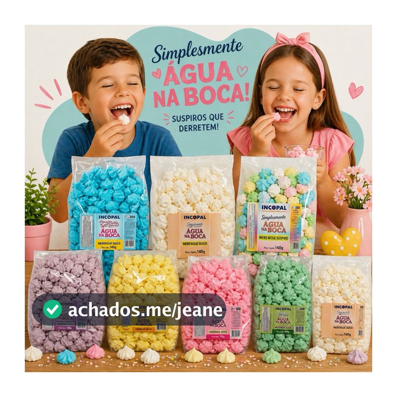 600 Mini Suspiro Incopal p/ lembrancinha casamento chá de bebe festa infantil  - 03 pacotes