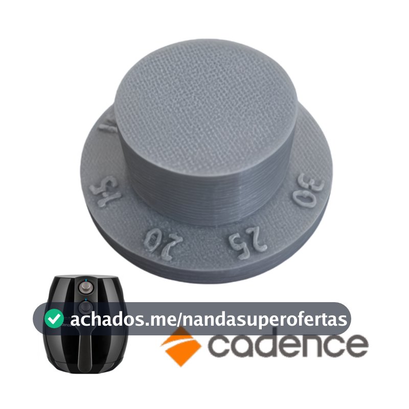 Botão Fritadeira FRT531 Cadence Air Fryer - Reforçado cinza