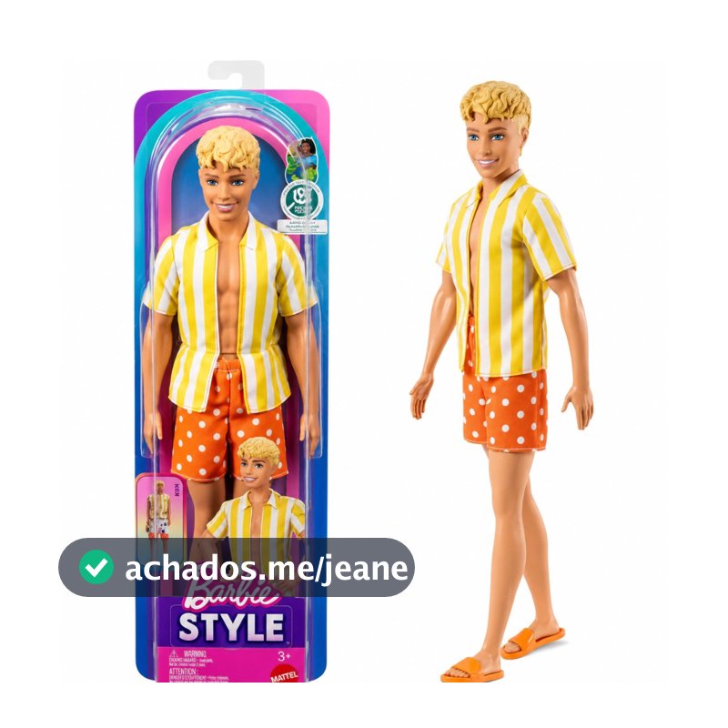 Boneco Ken Fashionista Barbie Mattel DWK44