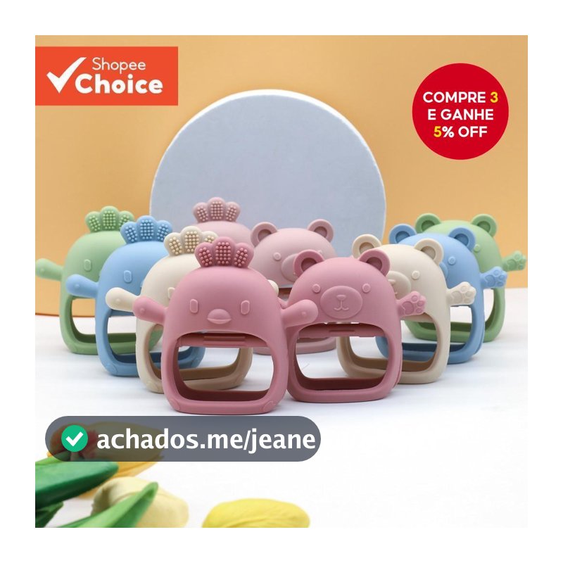 Brinquedo De Dentição De Bebê Adequado Para Luva molar De silicone De Qualidade Alimentar Bebês De 0 A 12 Meses