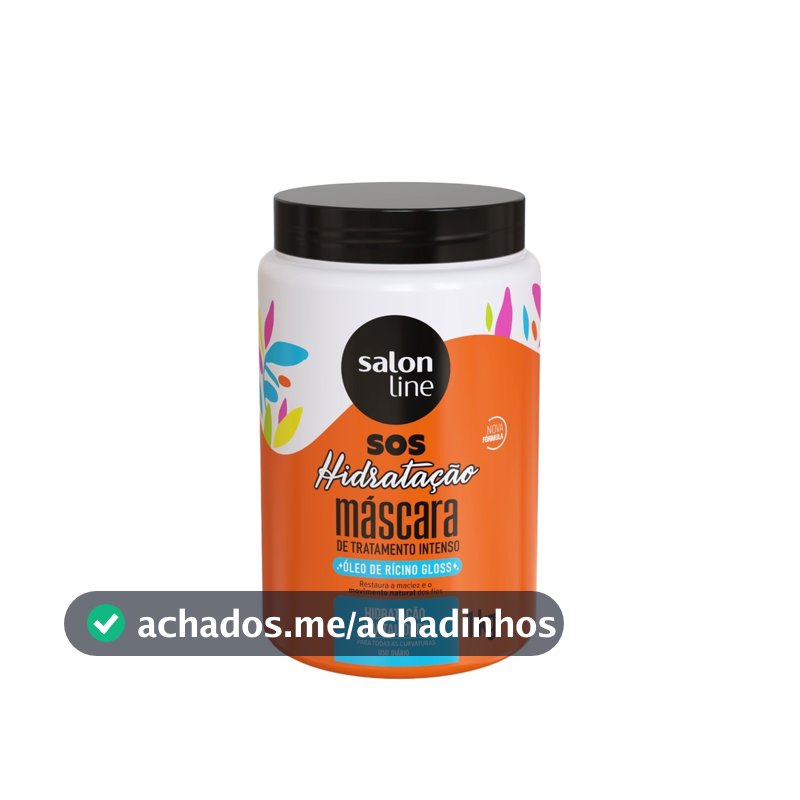 Máscara S.O.S Hidratação Óleo de Rícino Salon Line 1kg