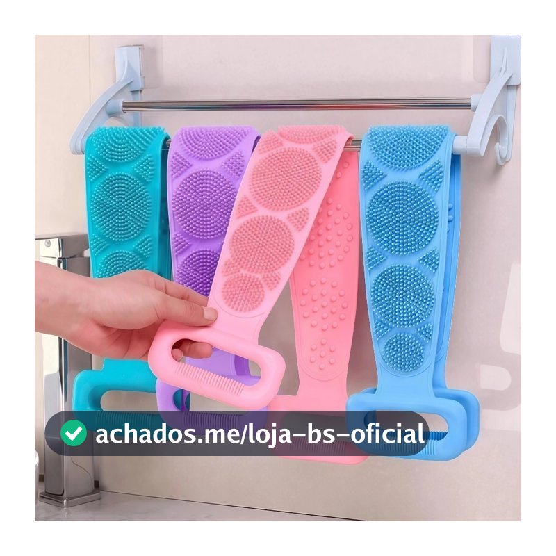Tiras de Banho de Silicone Esfoliante de Corpo Prática