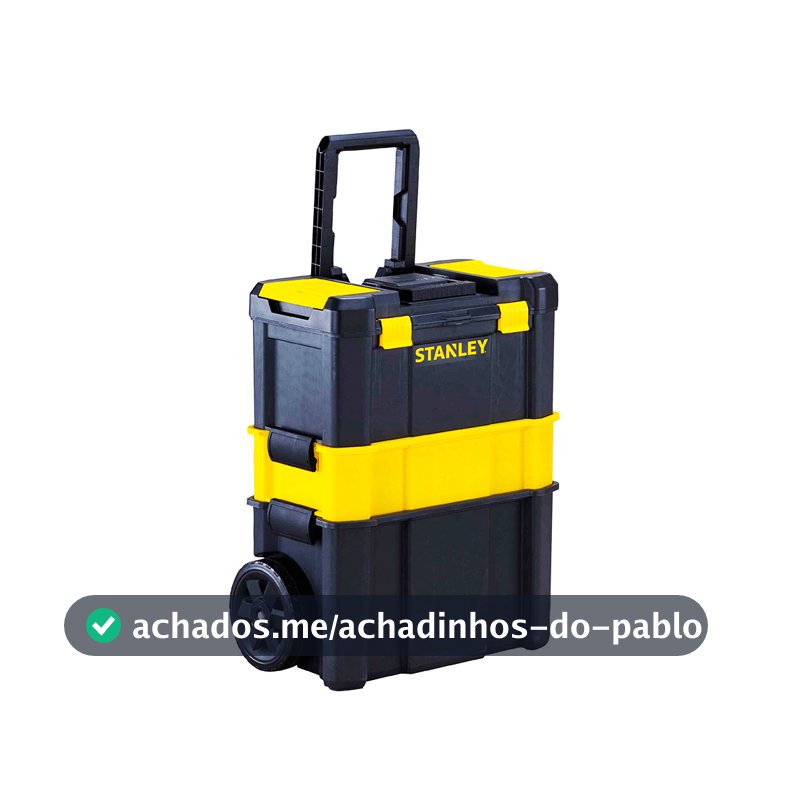 Conjunto de Caixas para Ferramenta 3 em 1 Essential com Rodas Stanley STST18631