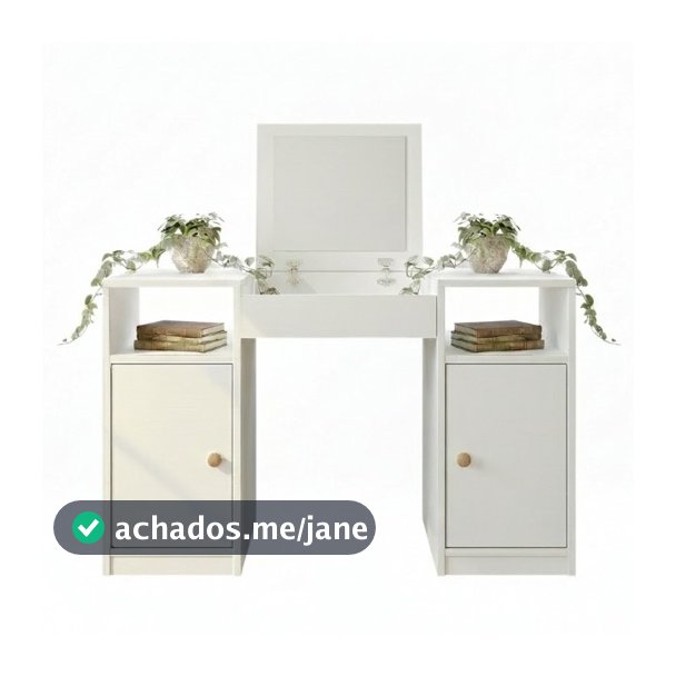 Promoção! Penteadeira Compacta com Espelho Interno - Cor