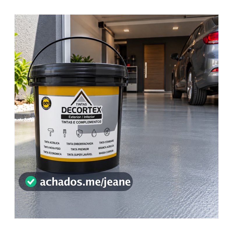 Tinta Piso Decortex 18KG Resistente ao Tráfego e Antifissuras Cobertura Profissional