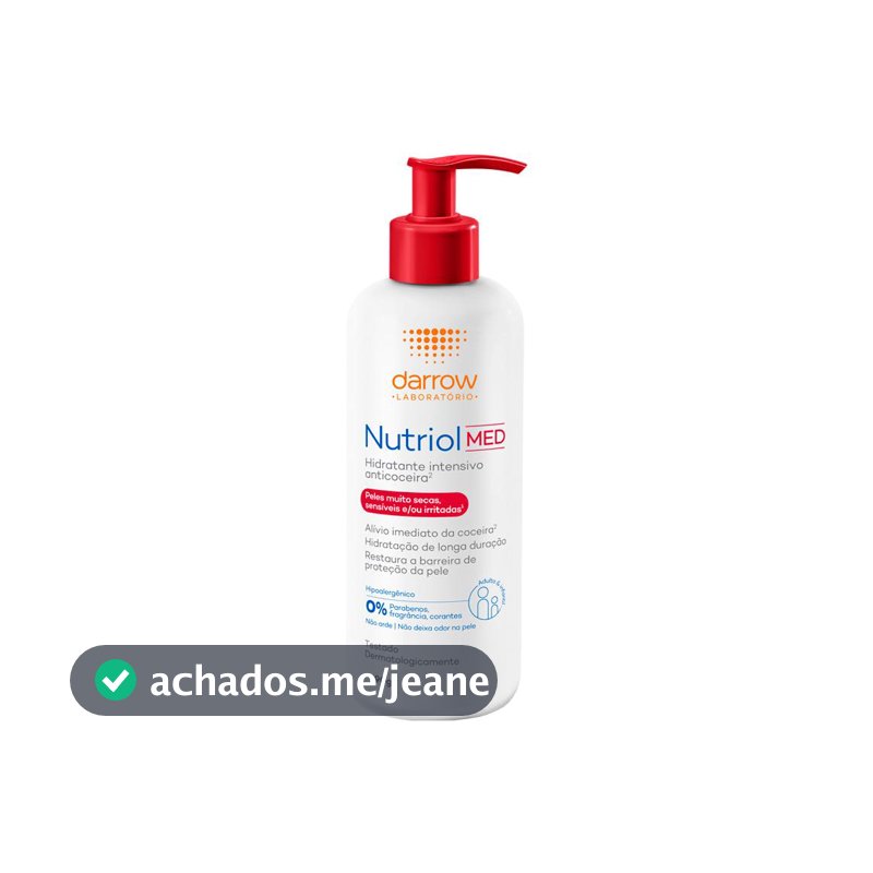 Darrow Nutriol Med Creme Hidratante Corporal Anticoceira 390g